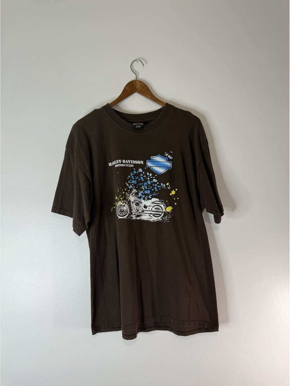 Brown Harley-Davidson Playa Del Carmen Mexico T-Shirt Size XL Motorcycle Tee